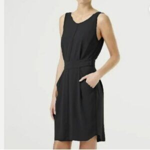 Aritzia Wilfred Leila Dress Open Back Black 4
